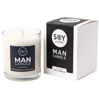 SoyLites Man Candle with Sandalwood & Patchouli